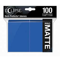 PRO-Matte Eclipse Standard Deck Protector Sleeves: Pacific Blue 