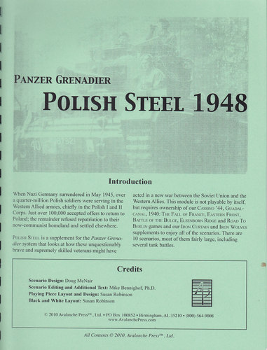 Panzer Grenadier: Polish Steel 