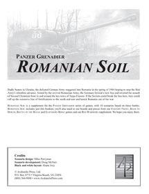 Panzer Grenadier: Romanian Soil 