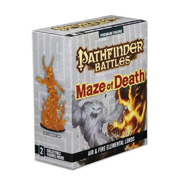 Pathfinder Battles: Maze Of Death- Fire Elemental Lord and Air Elemental Lord 