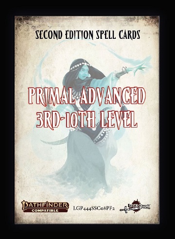 Pathfinder Cards 2E: SPELL CARDS Primal Advanced 