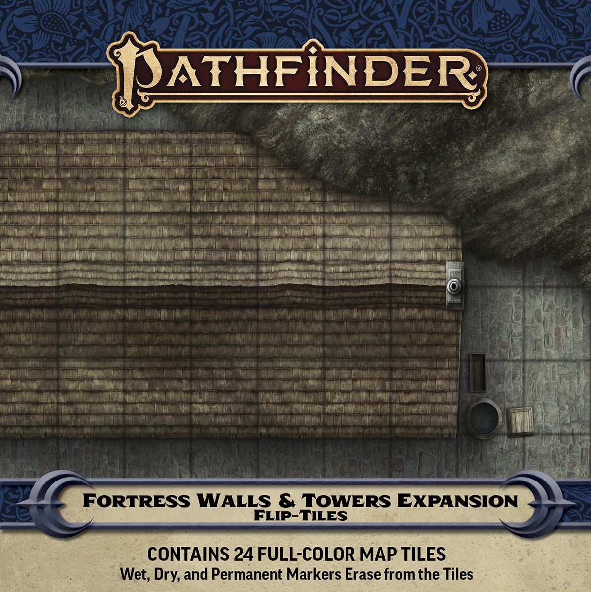 Pathfinder: Flip-Tiles: FORTRESS WALLS AND TOWERS EXPANSION 