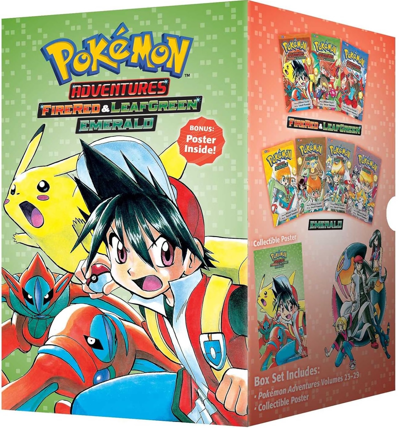 Pokemon Adventures: Fire Red and Leaf Green and Emerald Box 
