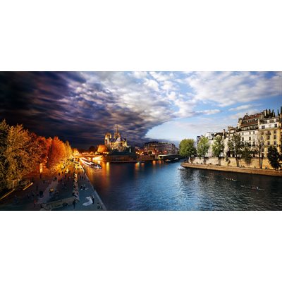 Puzzle: Stephen Wilkes: Pont de la Tournelle, Paris, Day to Night (1000 pieces) 