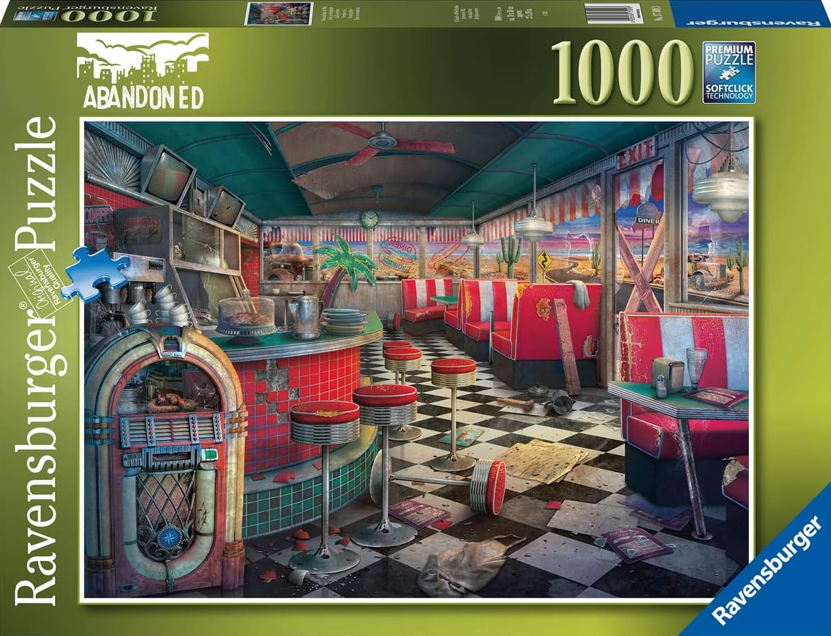 Ravensburger Puzzles (1000): Abandoned Series: Decaying Diner 