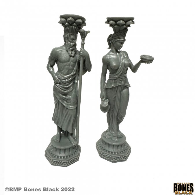 Reaper Bones Black: Greek Pillars (Zeus and Hera) 
