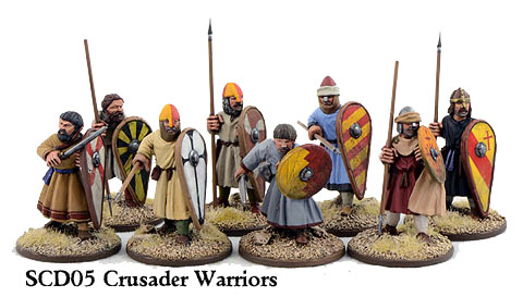 SAGA: The Crescent & The Cross: Crusader Sergeants on Foot (Warriors) 