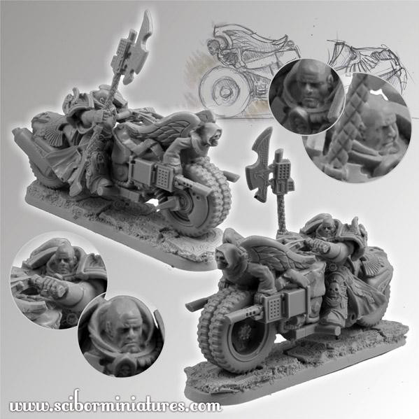 Scibor Monstrous Miniatures: SF Knights Motorcycles Set 