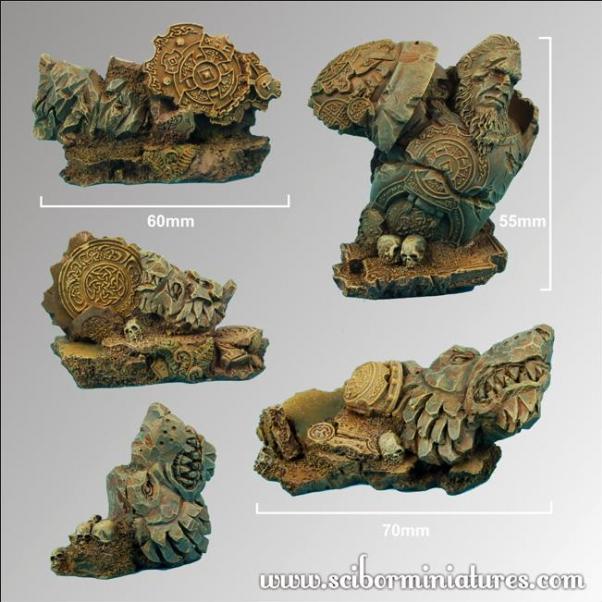 Scibor Monstrous Miniatures: Celtic Ruins Terrain 