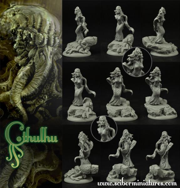 Scibor Monstrous Miniatures: Cthulhu Miniatures: Cthulhu Cultist #3 