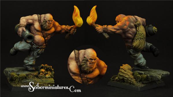 Scibor Monstrous Miniatures: Ogre Gunner #3 