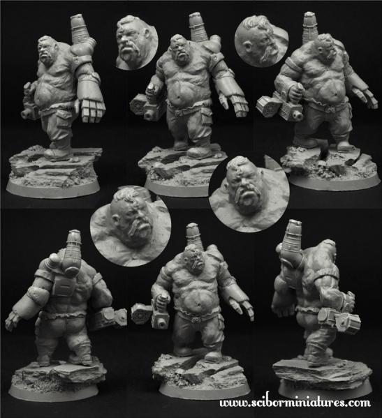 Scibor Monstrous Miniatures: SF Cossack Ogre #2 