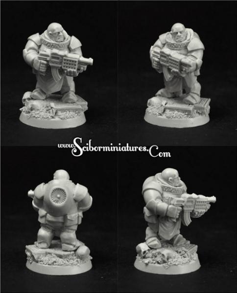 Scibor Monstrous Miniatures: SF Dwarf Marine #10 
