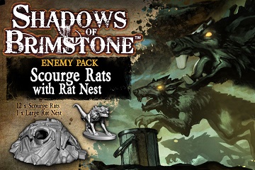 Shadows of Brimstone: Enemy Pack: Scourge Rats with Rat Nest 