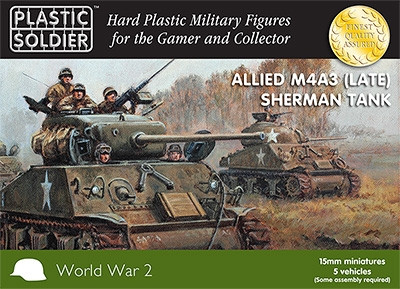 Plastic Soldier Company: 15mm Allied: M4A3 (Late) Sherman Tank 