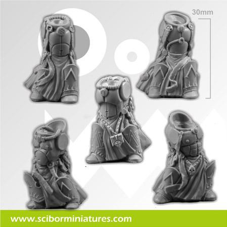 Scibor Monstrous Miniatures: Spartan SF Armours Set 2 (5) 