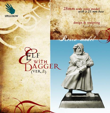 Spellcrow Miniatures: Elf with Dagger (ver.2) 