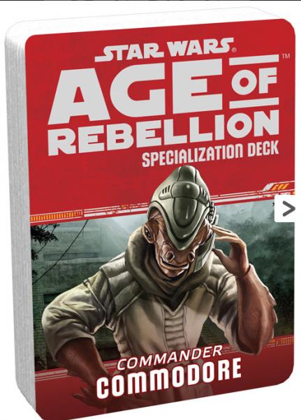 Star Wars Age of Rebellion: Specialization Deck- Commander Commodore 