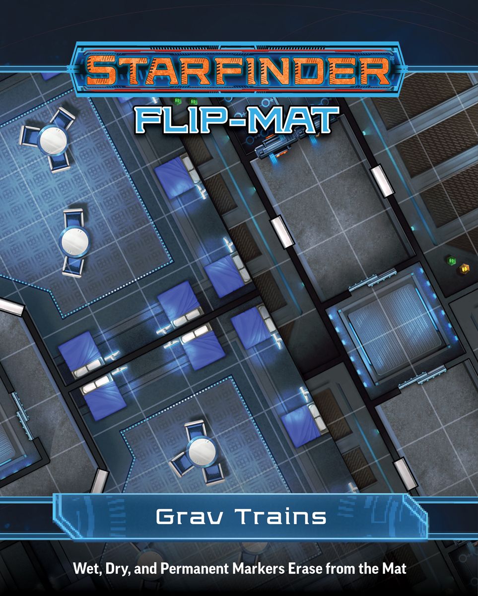 Starfinder: Flip-Mat: Grav Trains  