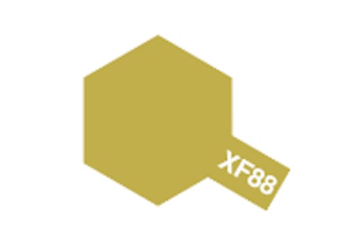 Tamiya Acrylic Flat Paint 10ml: XF-88 Dark Yellow 2 