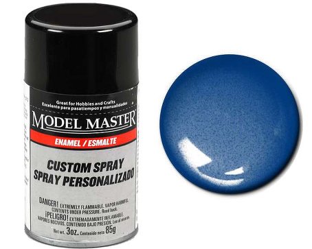 Testors Auto Enamel Sprays: Metallic Blue - Gloss 