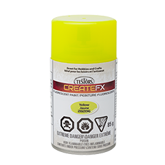 Testors CreateFX Spray: Fluorescent Yellow 
