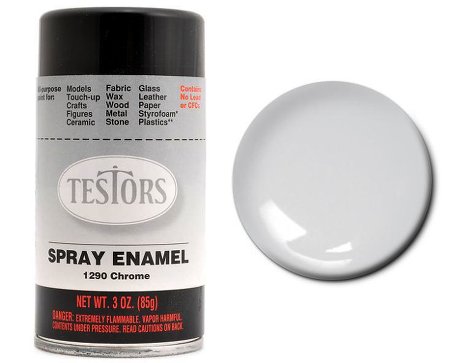 Testors Enamel Spray- Chrome 
