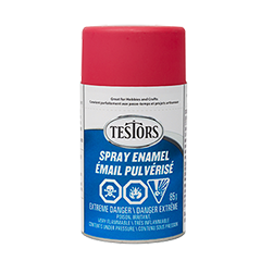 Testors Enamel Spray- Flat: Red 