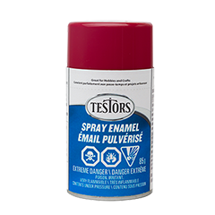 Testors Enamel Spray- Gloss: Dark Red 