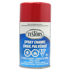 Testors Enamel Spray- Metallic: Flake Red 