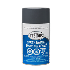 Testors Enamel Spray- Metallic: Graphite Gray 