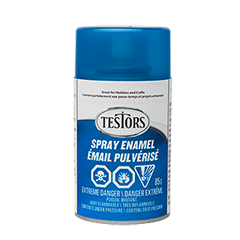 Testors Enamel Spray- Transparent: Blue 