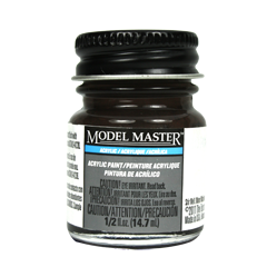 Testors Model Masters Acrylic Paints- Burnt Umber - Flat 