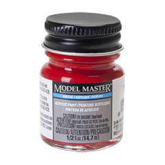 Testors Model Masters Acrylic Paints- Caboose Red - Flat 