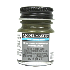 Testors Model Masters Acrylic Paints- Green Drab FS34086 - Flat 