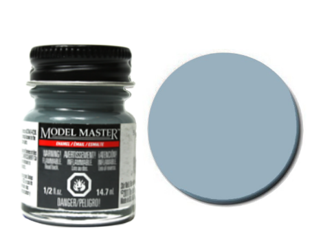 Testors Model Masters Enamel Paints- Semi Gloss Mid Grey RN 