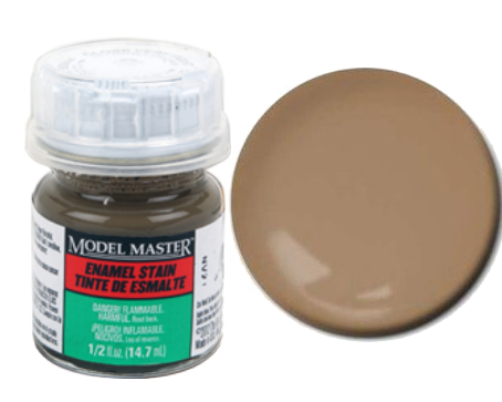 Testors Model Masters Enamel Stain- Semi Gloss Natural Detail Stain 