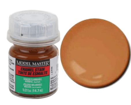 Testors Model Masters Enamel Stain- Semi Gloss Rust #2 Detail Stain 