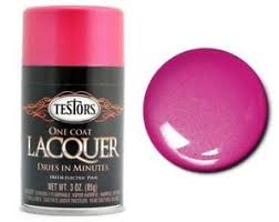 Testors One Coat Lacquer Spray: Electric Pink 