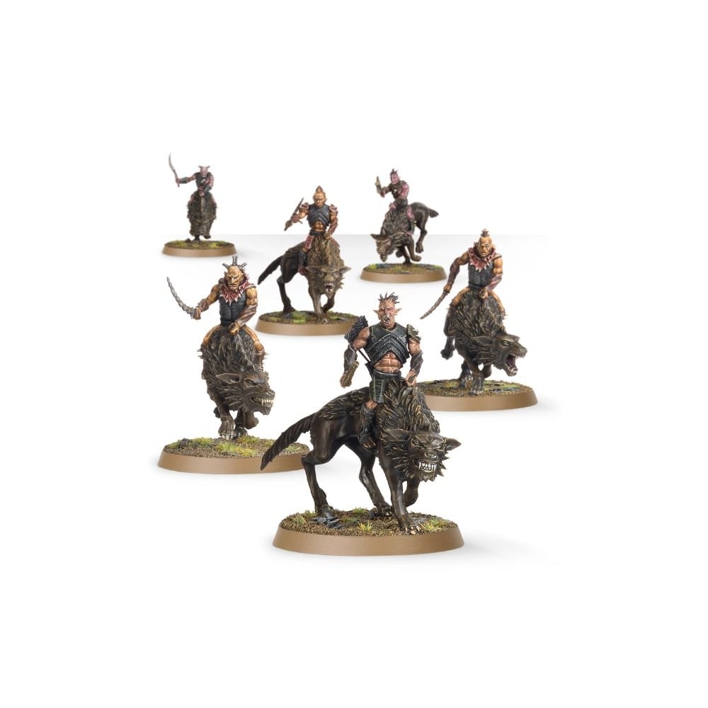 The Hobbit Strategy Battle Game: Hunter Orcs on Fell Wargs 