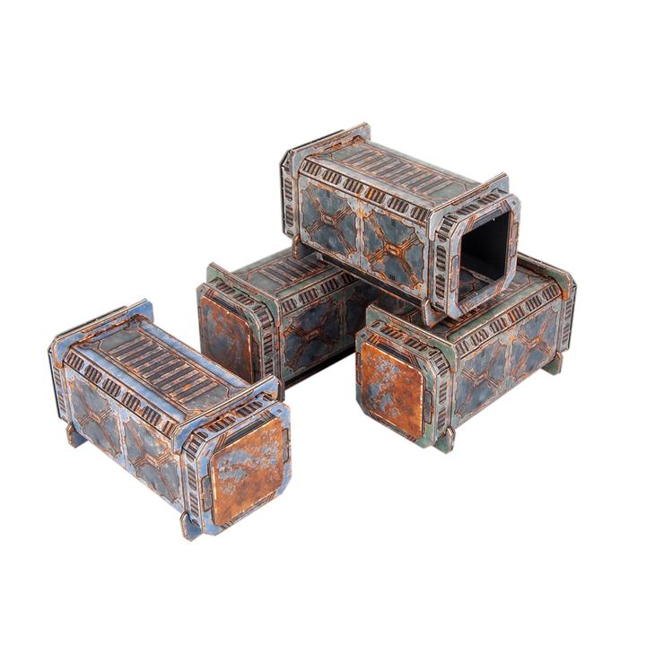TinkerTurf: Sector Meritas Containers Set- Abandoned Sector 
