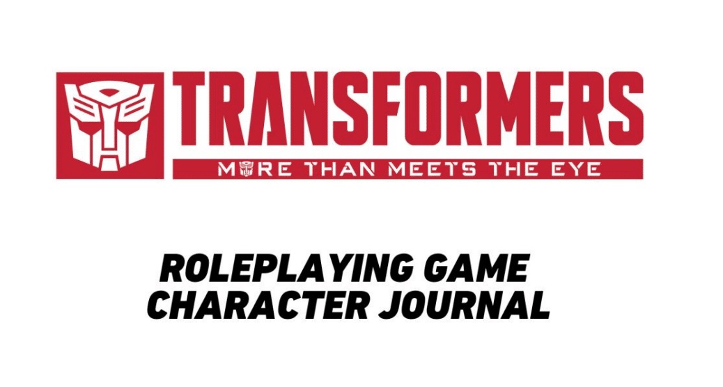 Transformers: RPG: Character Journal 