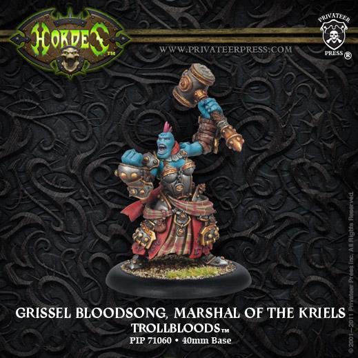 Hordes: Trollbloods (71060): Grissel Bloodsong, Marshal of the Kriels 
