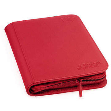 Ultimate Guard: 4 Pocket Zipfolio XenoSkin: Red 