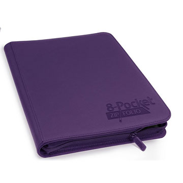 Ultimate Guard: 8 Pocket Quadrow Zipfolio XenoSkin: Purple 