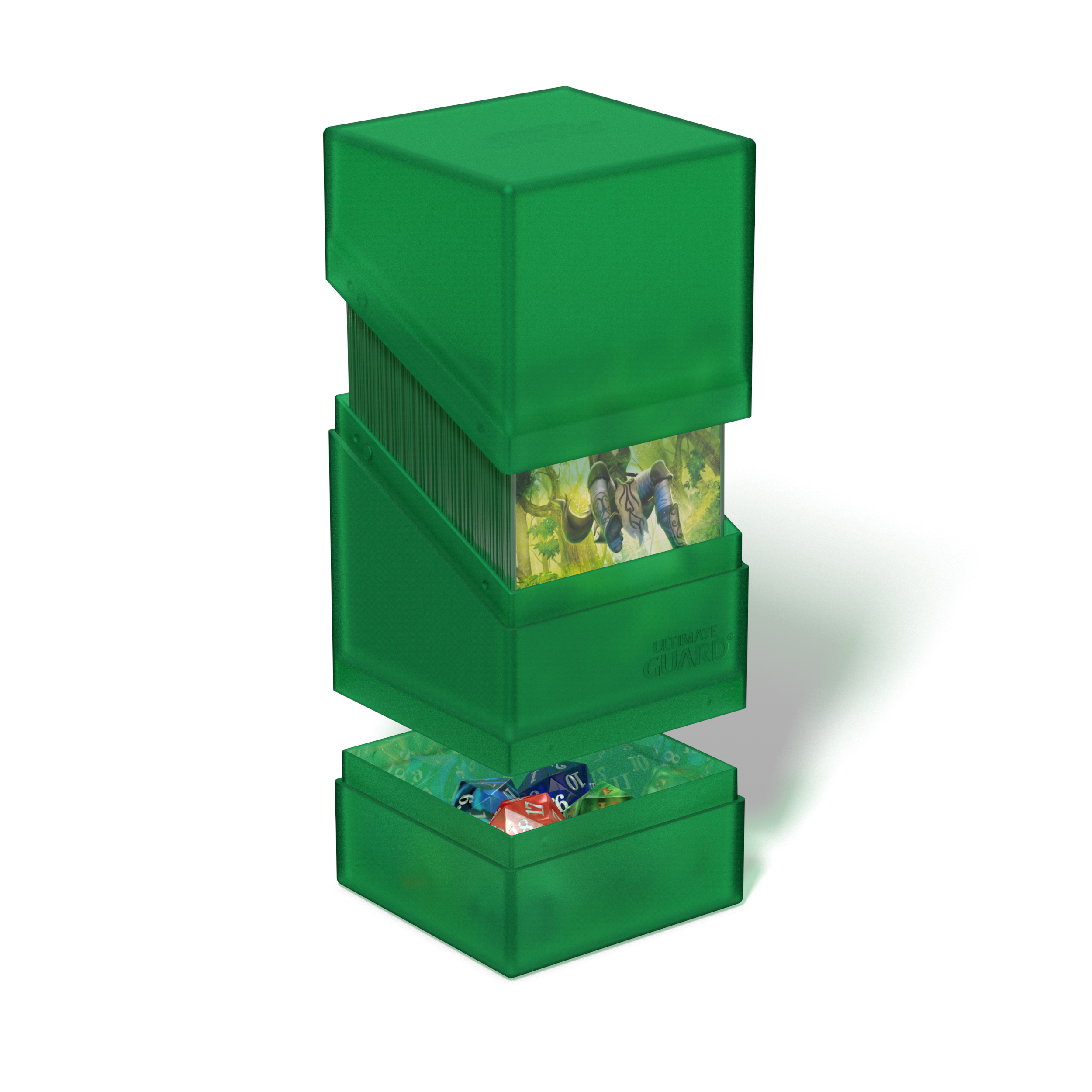 Ultimate Guard: Boulder Deck N Tray Box Standard 100+: Emerald  