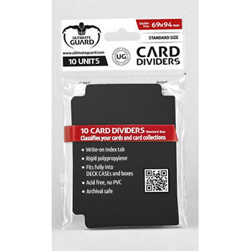 Ultimate Guard: Card Dividers: Black 