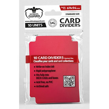 Ultimate Guard: Card Dividers: Red 