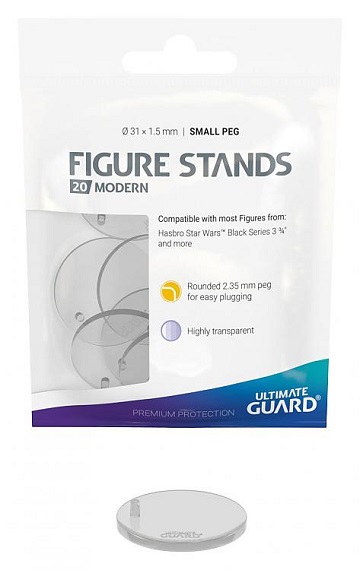 Ultimate Guard: Figure Stands - Modern Small Peg (20ct) 