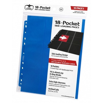 Ultimate Guard: Side-Load 18 Pocket Pages: Blue 